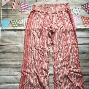 Billabong Tribal print linen pants , flare leg
